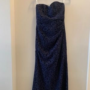 David's Bridal Sweetheart Strapless Lace Dress